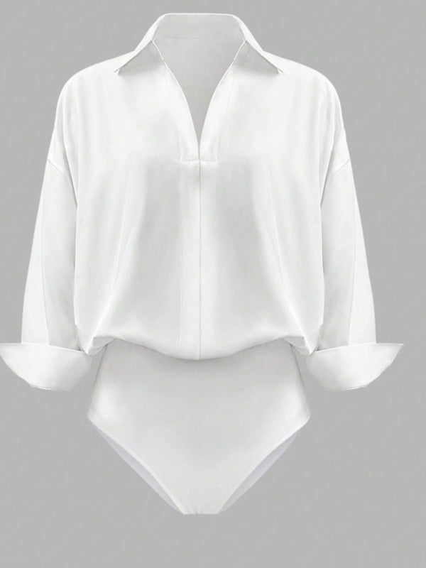 Button-Down Long Sleeve Bodysuit
